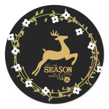 Tis the Season Christmas Holiday Sticker