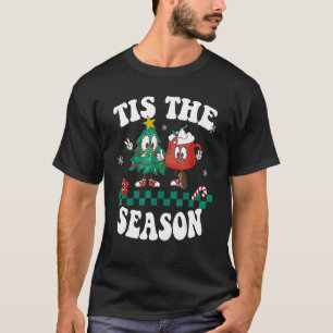 Tis The Season Christmas Hot Chocolate Pine Tree T-Shirt
