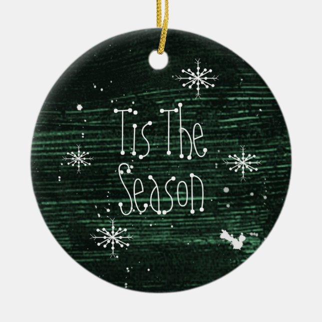 Tis The Season Christmas Ornament (Front)