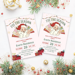 Tis The Season Christmas  Party Invitation