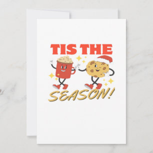 Tis The Season Christmas Retro Characters Holiday Card