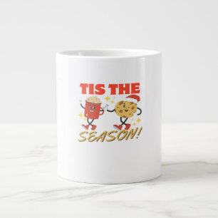 Tis The Season Christmas Retro Characters Large Coffee Mug