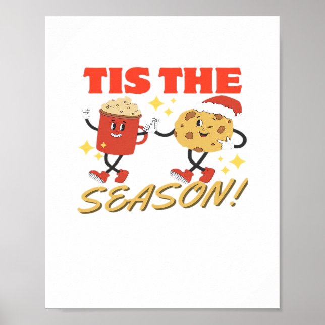 Tis The Season Christmas Retro Characters Poster (Front)