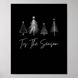 Tis The Season Christmas Retro Classic Poster
