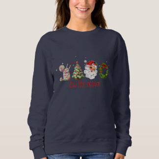 Tis The Season Christmas | Retro Santa & Treat Sweatshirt
