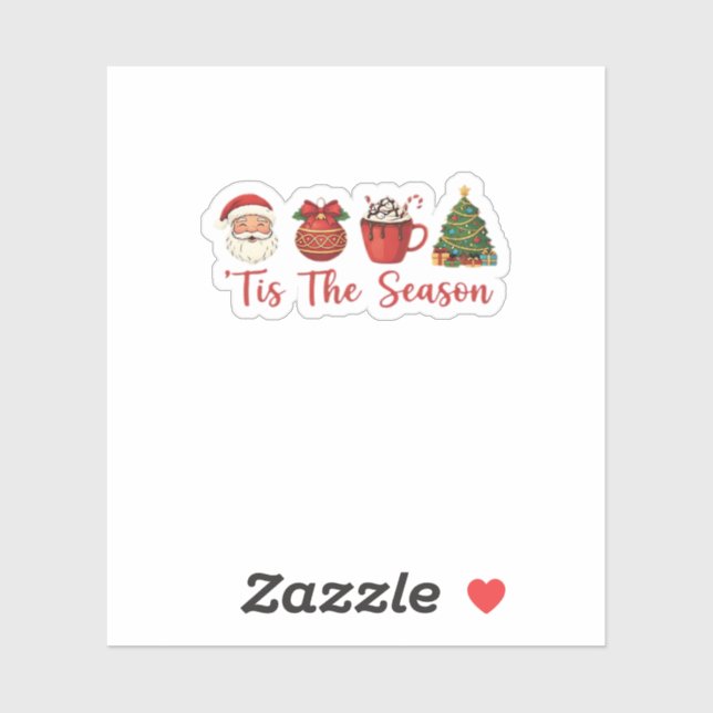 Tis The Season Christmas Santa Holiday Cheer (Sheet)