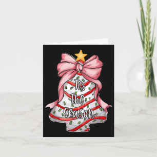 Tis The Season Christmas Tree Cakes Debbie Pink Co Card