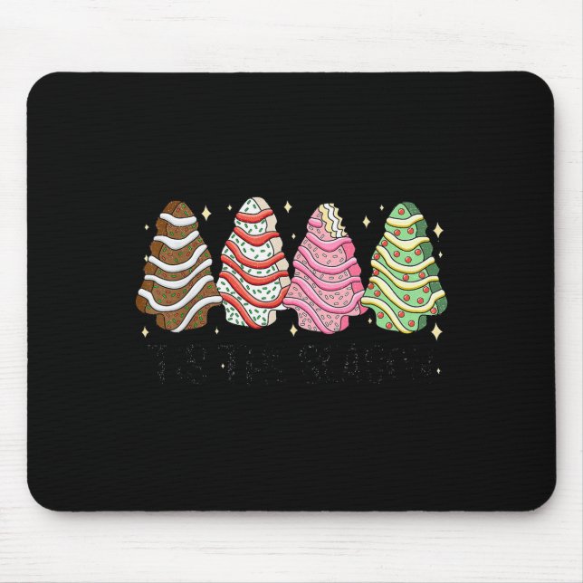 Tis' The Season Christmas Tree Cakes Xmas Pajamas  Mouse Pad (Front)
