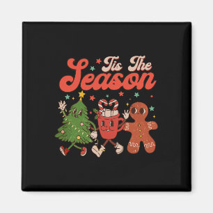 Tis The Season Christmas Tree Gingerbread Cookie C Magnet