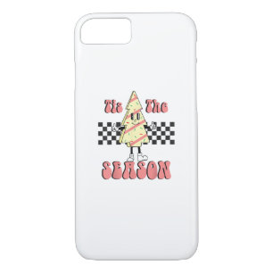 Tis The Season Christmas Tree Groovy Retro Debbie iPhone 8/7 Case