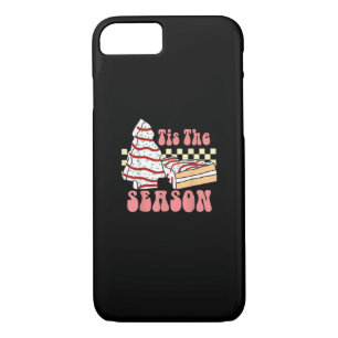 Tis The Season Christmas Tree Groovy Retro Debbie iPhone 8/7 Case