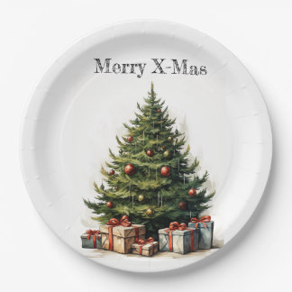 🎄🍽️ 'Tis the Season Christmas Tree Paper Plates