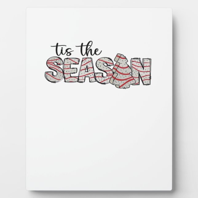 Tis The Season Christmas Tree Plaque (Front)