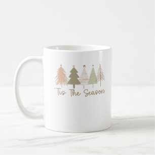 Tis The Season Christmas Trees Whimsical Christmas Coffee Mug
