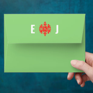 Tis The Season Christmas Wedding Envelope
