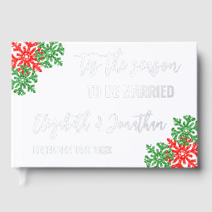 Tis The Season Christmas Wedding Guest Book