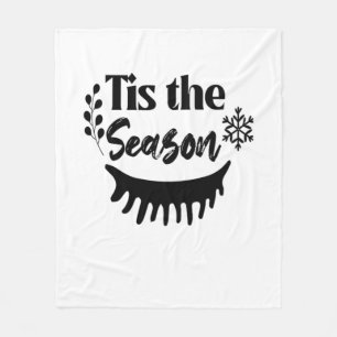 Tis The Season Classic Aesthetic Casual Fleece Blanket