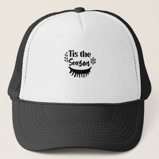 Tis The Season Classic Aesthetic Casual Trucker Hat (Front)