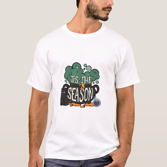 Tis The Season Classic Minimal Simple T-Shirt (Front)