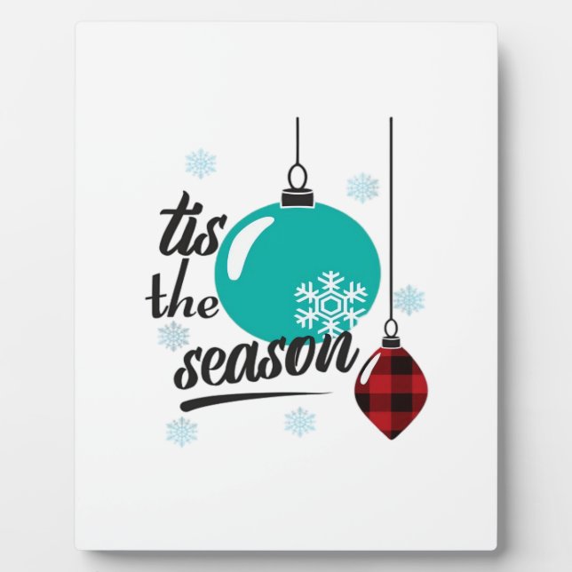 Tis The Season Classic Retro Clean Plaque (Front)