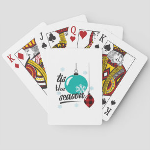 Tis The Season Classic Retro Clean Playing Cards