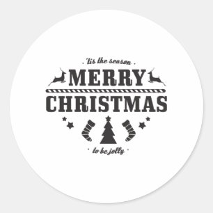 Tis the Season Classic Round Sticker