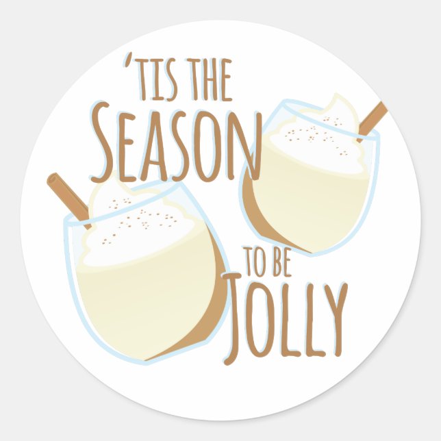 Tis The Season Classic Round Sticker (Front)