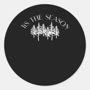 Tis The Season Classic Round Sticker