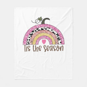 Tis The Season Classic Trendy Quote Fleece Blanket