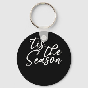 Tis The Season Classical Design Key Ring