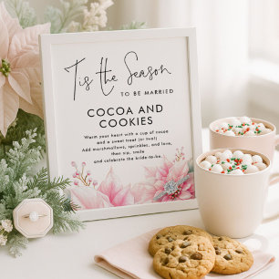 Tis the season Cocoa Cookies Sign Bridal Shower