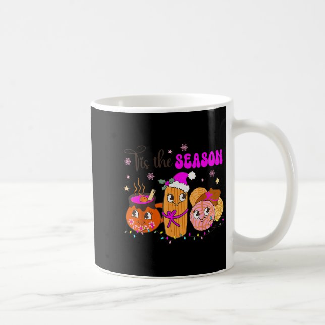 Tis The Season Conchas Cafecito Pan Dulce Mexican  Coffee Mug (Right)