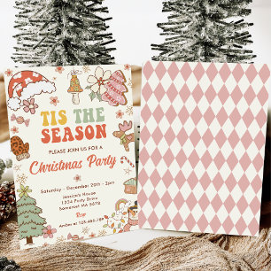 Tis The Season Cookie Christmas Party Invitation