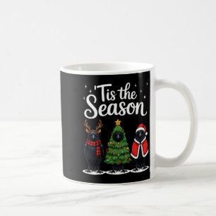 Tis The Season Crow Christmas Santa Bird Long Slee Coffee Mug
