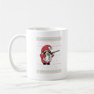 Tis The Season Deer Gnome Reindeer Christmas Coffee Mug