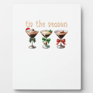Tis The Season Espresso Cocktail Glasses Party Plaque