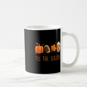 Tis The Season Fall Autumn Football Pumpkin Coffee Mug