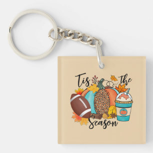 'Tis The Season – Fall, Football & Pumpkin Spice Key Ring