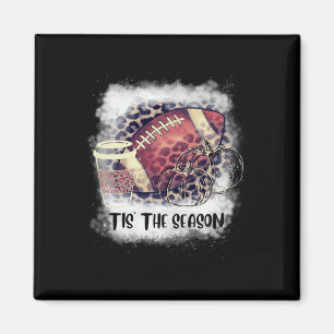 Tis the Season Fall Pumpkin Football Coffee  Magnet