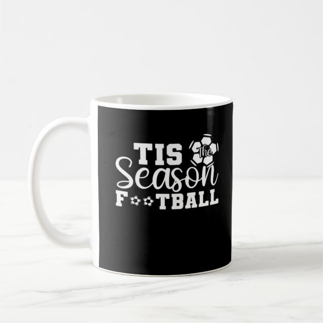 Tis The Season Football Coffee Mug (Left)
