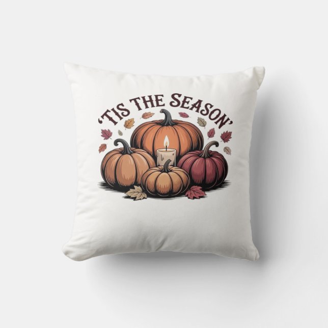 Tis The Season Football Cushion (Front)