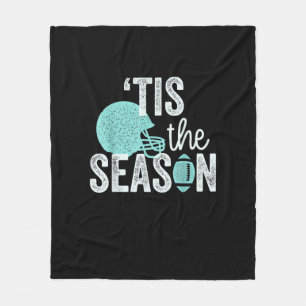 Tis The Season Football Family I Heart Football Se Fleece Blanket