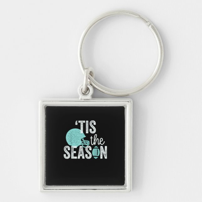 Tis The Season Football Family I Heart Football Se Key Ring (Front)