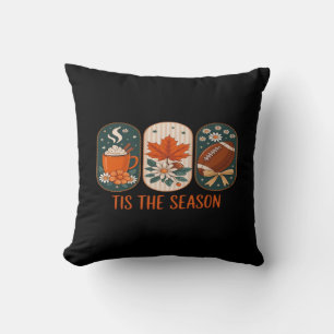 Tis The Season Football Game Day, Fall Autumn Cushion