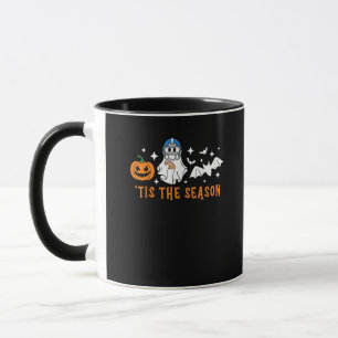 Tis The Season Football Halloween Spooky Pumpkin Mug