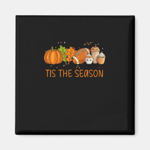 Tis The Season Football Pumpkin Spice Everything F Magnet