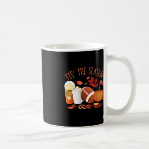 Tis The Season Football Pumpkin Thanksgiving Athle Coffee Mug