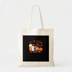 Tis The Season Football Pumpkin Thanksgiving Athle Tote Bag