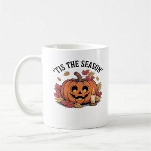Tis The Season Football Retro Clean Design Coffee Mug