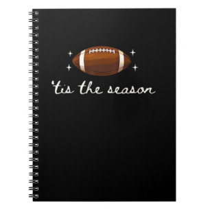 Tis The Season Football - Retro Football Game Day Notebook